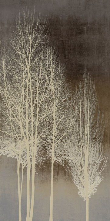 Kate Bennett - Trees on Brown Panel I
