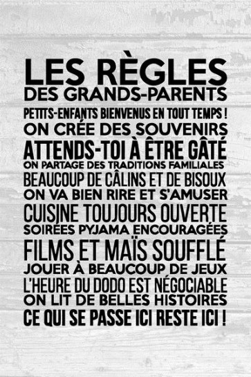 Les règles des grands parents