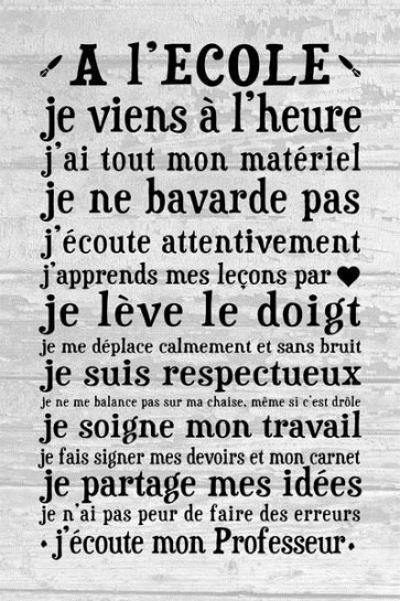 À l'école