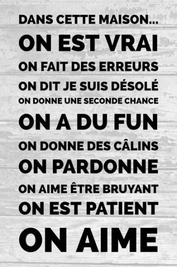Dans cette maison…