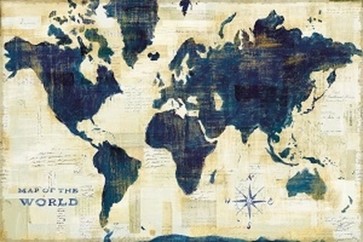 Sue Schlabach - World Map Collage  