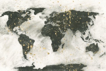 Chris Paschke - World Map Gold Speckle