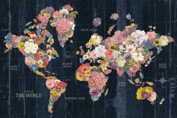 Pela Studio - Botanical Floral Map Words