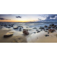 Evan Gross - Big Stones at the Beach - Sunset