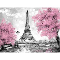Arthur Heard - Paris View - Eiffel Tower I - Purple