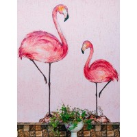 Flamingo love