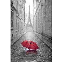 Paris - Red Umbrella