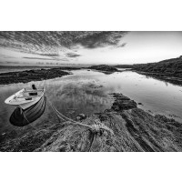 Jonathan James - Small Boat Tied to the Shore