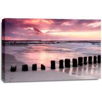 Dennis Aquino - Wooden Beach Old Structure Sunset