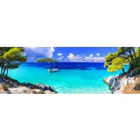 Darin Carroll - Panorama of Tropical Blue Lagoon