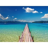 Horace Harper - Wooden Landing Jetty on Tropical Beach