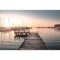 Erma Miles - Jetty - Sunset at the Marina