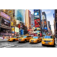 Gary Johnson - New York - Times Square - Yellow Taxi Lineup