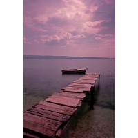 Dennis Aquino - Aging Wooden Jetty At Purple Dawn I