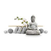 Darija Mile - Buddha in Meditation With Orchids II