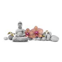 Darija Mile - Buddha in Meditation With Orchids I