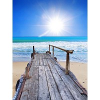 Dennis Aquino - Cottage Wooden Landing Jetty At The Bahamas
