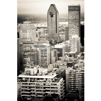 Cheryl McKenny - Vintage Montreal Skyline
