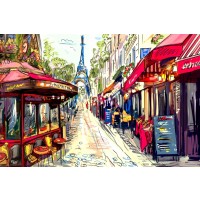 Arthur Heard - Paris - Eiffel Tower View from the CafÃ©