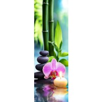 Omar Olavie - Pink Orchid with Black Gallets