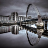 Assaf Frank - Clyde Arc bridge over river-Glasgow