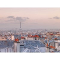 Assaf Frank - View of Eiffel tower from a window of flat, Paris, France