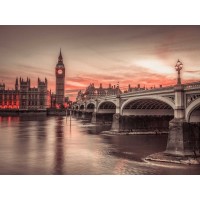 Assaf Frank - Westminster bridge and Big Ben from Thames promenade, London, UK