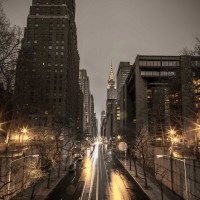 Assaf Frank - New York city skyline with Chrysler Building in background