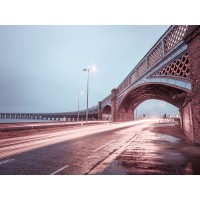 Assaf Frank - Strip Lights on road of Dundee, Scotland,FTBR 1857