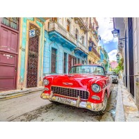 Assaf Frank - Vintage car on street of Havana, Cuba