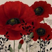 Linda Wood - Red Poppies I