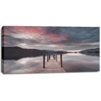 Landing Stage after Sunset - Pink