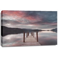 Landing Stage after Sunset - Pink