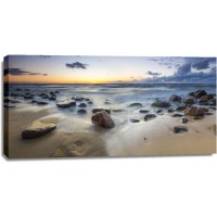 Evan Gross - Big Stones at the Beach - Sunset