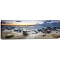 Evan Gross - Big Stones at the Beach - Sunset