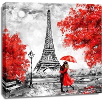 Arthur Heard - Paris View - Eiffel Tower IX - Red
