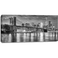 New York City - Brookly Bridge Black And White