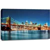 New York City - Brooklyn Bridge Light Exposed