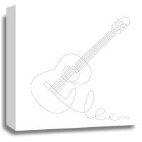 Line Art - Guitar - Acoustic Sketch