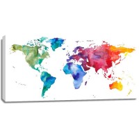 Maps - Watercolor Rainbow