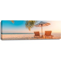 Dolores Flowers - Rest Chairs at the Tropical Beach - Sunset
