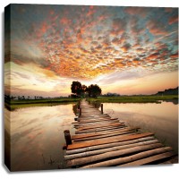 Roderick Nichols - Wooden Landing Jetty - Beach Dawn