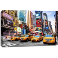 Gary Johnson - New York - Times Square - Yellow Taxi Lineup