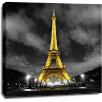 Marie-Louise Hilaire - Paris - Eiffel Tower - Yellow At Dusk