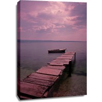 Dennis Aquino - Aging Wooden Jetty At Purple Dawn I