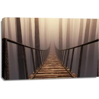 Frank Morse - Rope Bridge - Misty Day