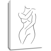 Line Art - Woman - Sketch Of Woman Body II