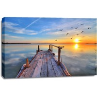Dennis Aquino - Wooden Rustic Landing Jetty Sunset