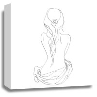 Line Art - Woman - Posing For The Shot III