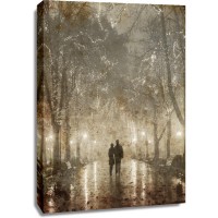 Paris - A Couple Walking In Night Lights
